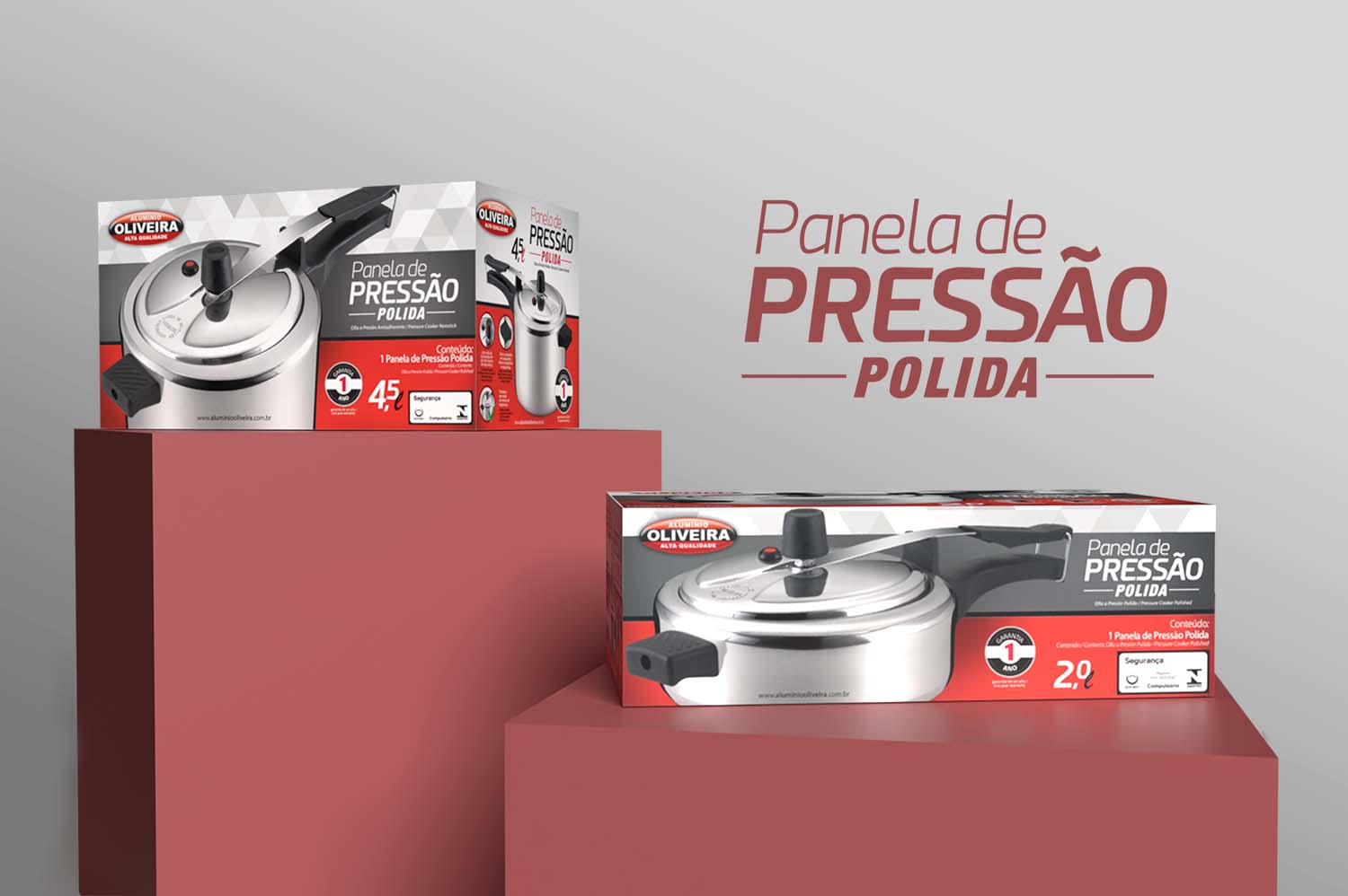 Embalagens Panelas de Pressão Alumínio Oliveira