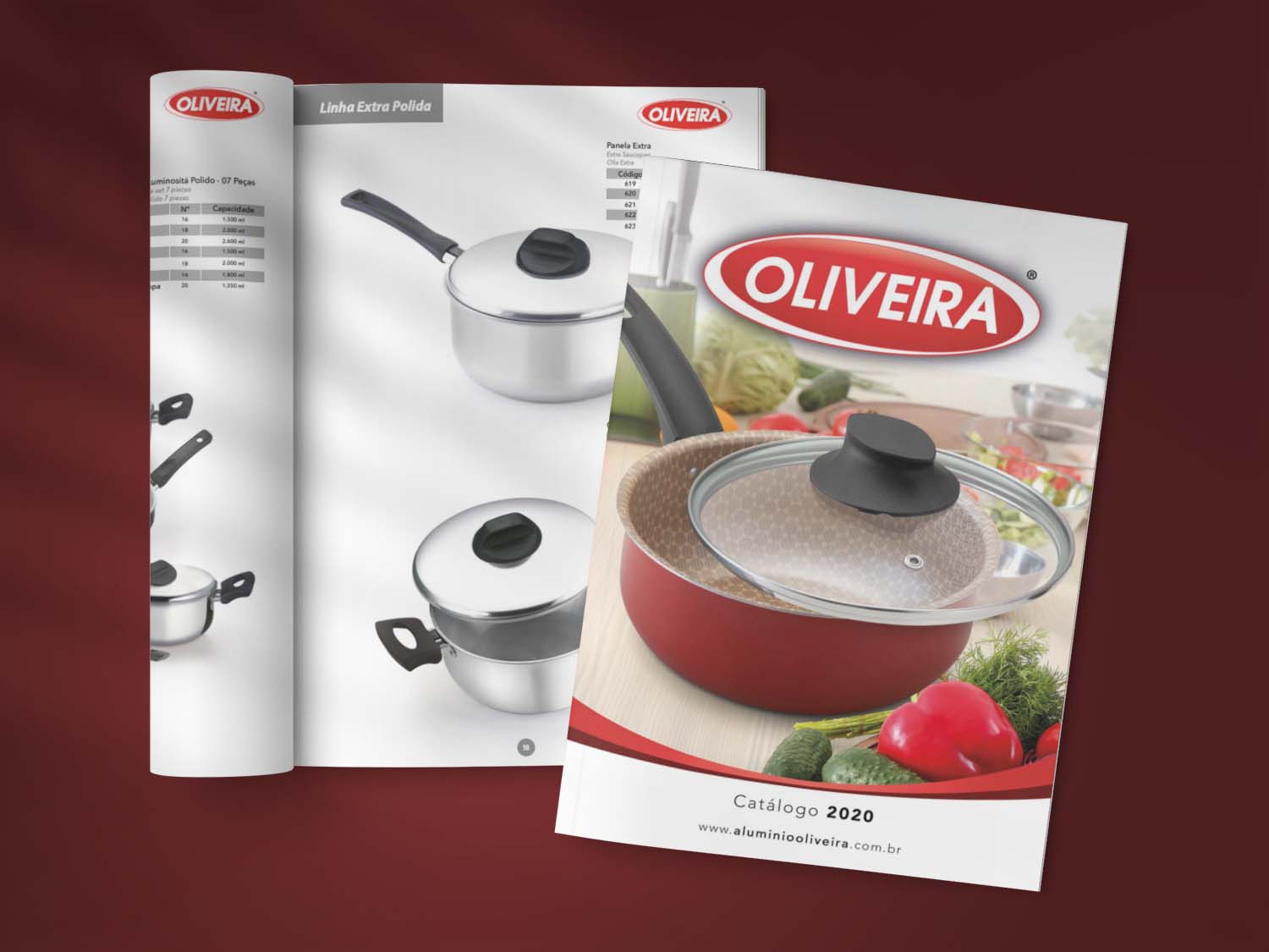 Criação de Catálogo de Vendas Alumínio Oliveira